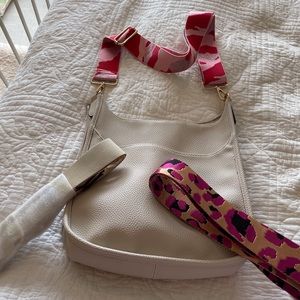 Leather Crossbody bag w 3 straps